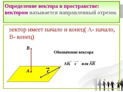 Краткое определение вектора