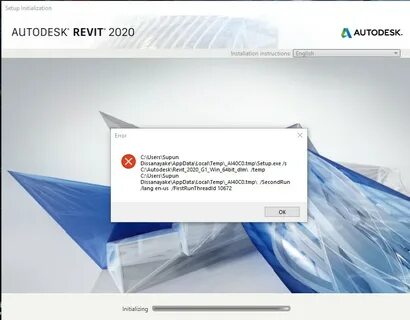 Installation error autodesk