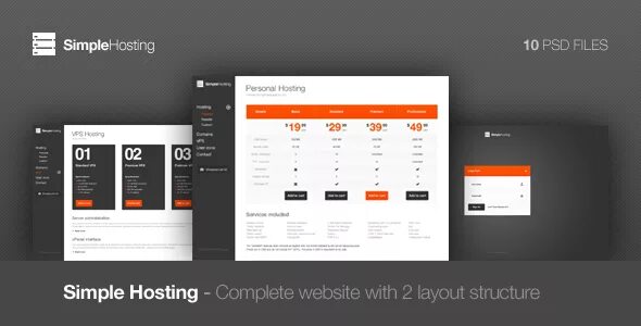Simple host. Hosting nulled wordpress template.