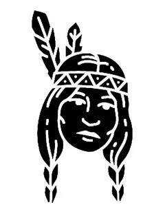 Native American Indian stencils - Free stencils and template cutout printable