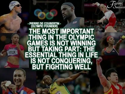 Taking part in olympic games