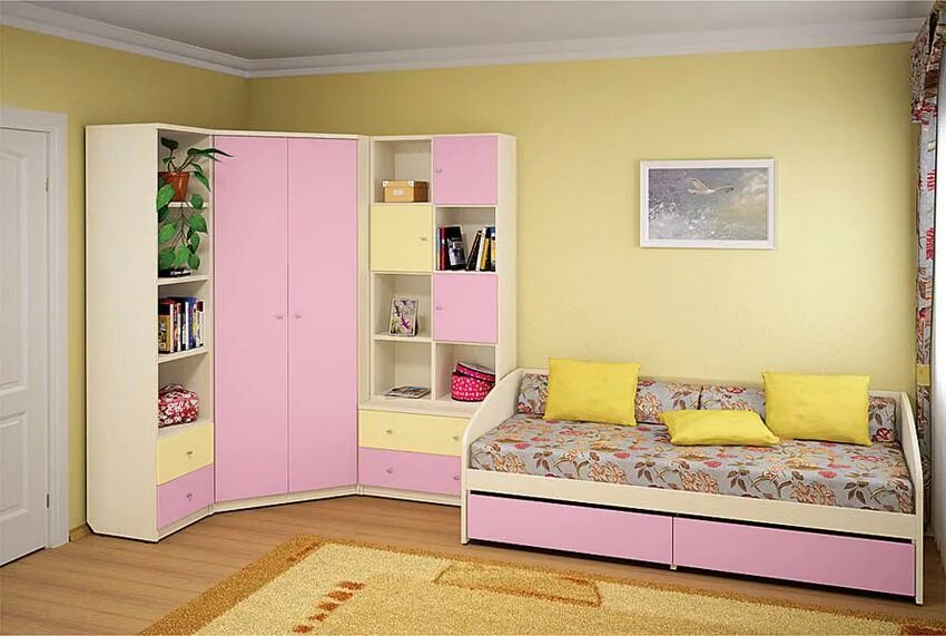 Детская мебель на заказ mosmirmebeli. Инволюкс детская мебель розовая. Мебель для девочки в комнату. Детская спальня. Угловая детская комната.