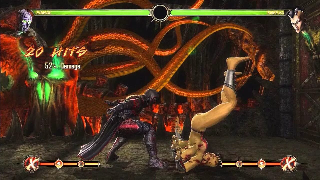 Комбо kombat. Mortal Kombat 9 Ermac. Комбо Ермака МК 9. Mortal Kombat 9 комбо.