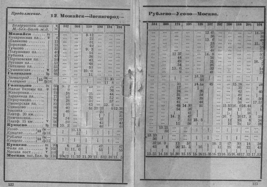 Расписание электричек голицыно москва белорусская завтра