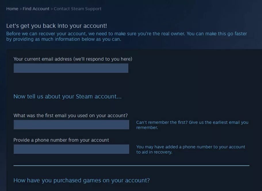 Log into your account