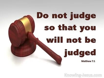 Judge others