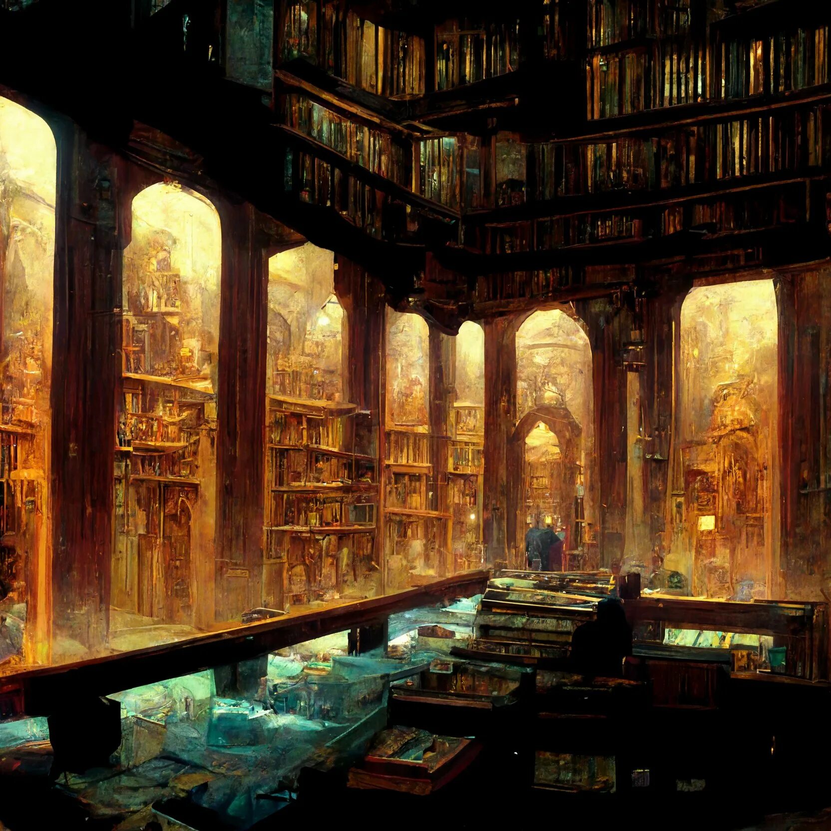 Ld library. Midjourney Адская библиотека. Library of ruina. Библиотека генераций midjourney. Z Library.