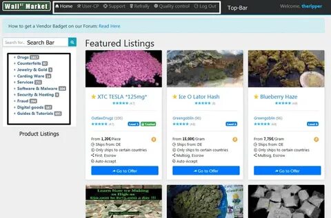 Market listing