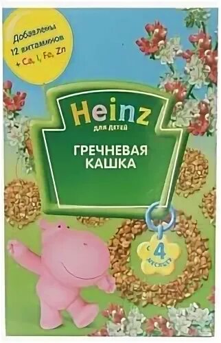 Каши хайнц гречневая безмолочная