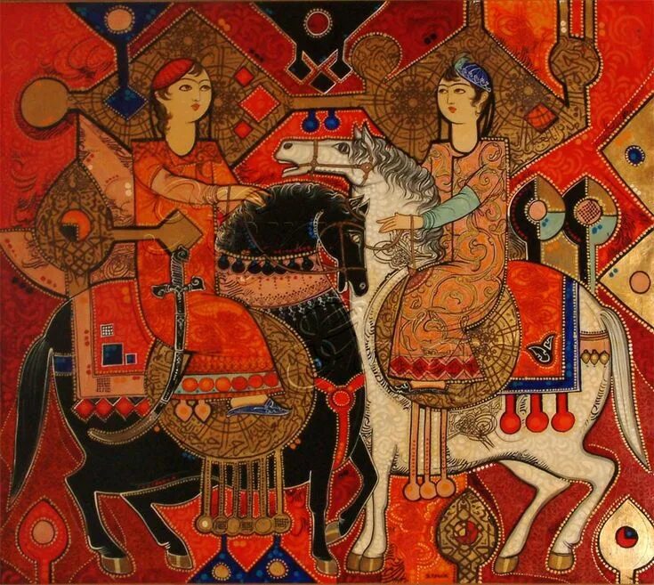 Иранская книжная миниатюра 17-19 век. Хосров 2. Симург шахнаме. Персидская миниатюра эпохи джалаиридов. Живопись эпохи каджаров иран.