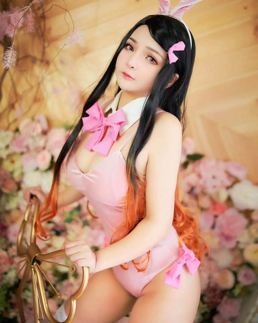 Косплей Мими Чан. Nezuko Bunny. Nezuko cosplay