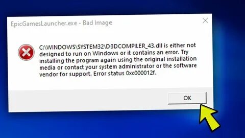 Запуск программы невозможен d3dcompiler