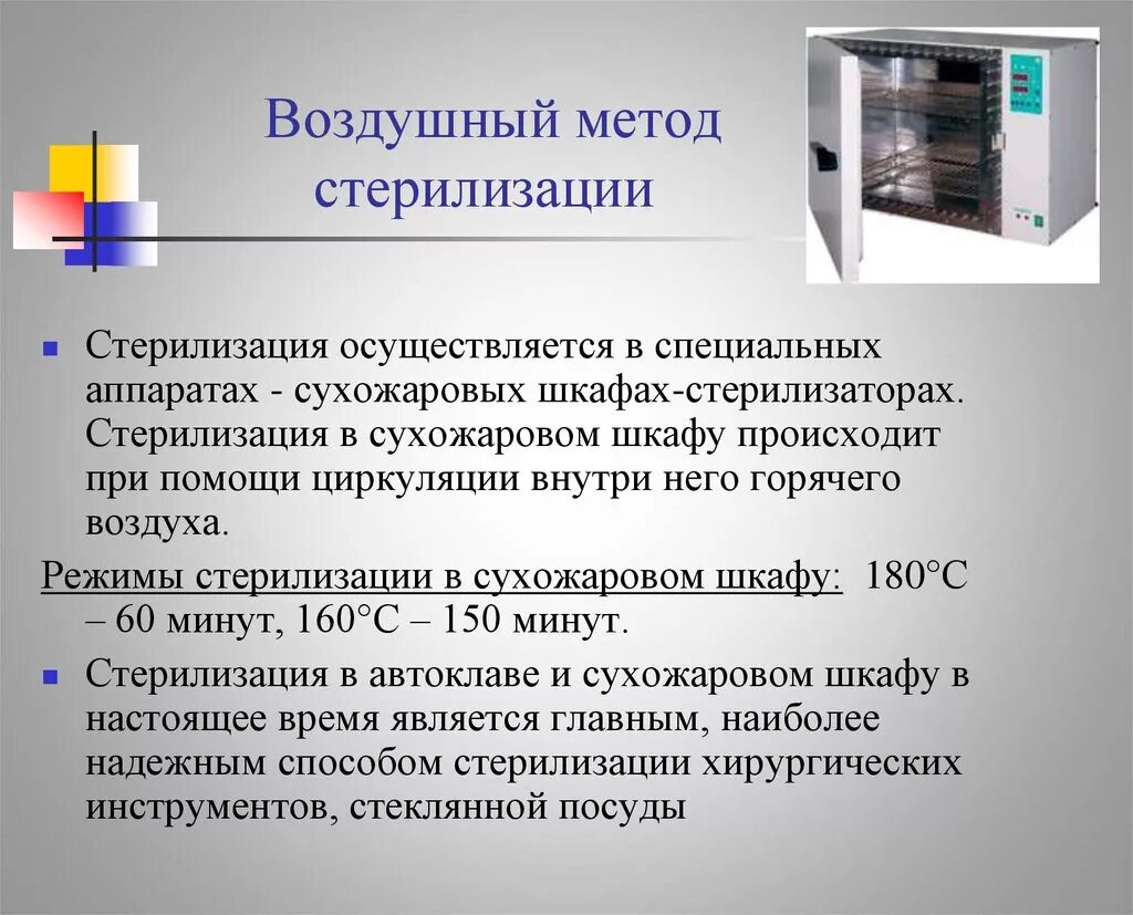 Воздушным методом стерилизуют тест. Воздушный метод стерилизации сухожаровой шкаф. Описание воздушного метода стерилизации. Стерилизатор воздушный метод работы. Режим воздушной стерилизации изделий медицинского назначения.