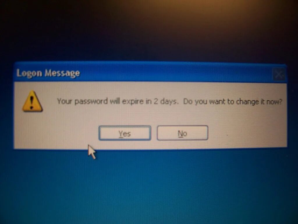 Prompt user. Message for login. Ubuntu the password was expired and should be changed. Password has expired