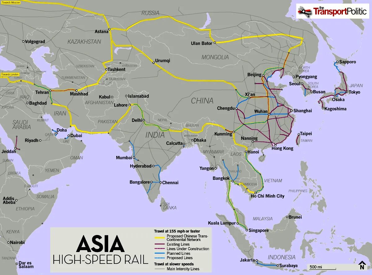 High asia. Железные дороги связывающие столицы государств Азии. Железная дорога шелковый путь Китай-Европа. Карта железных дорог Азии. Карта железных дорог стран Азии.