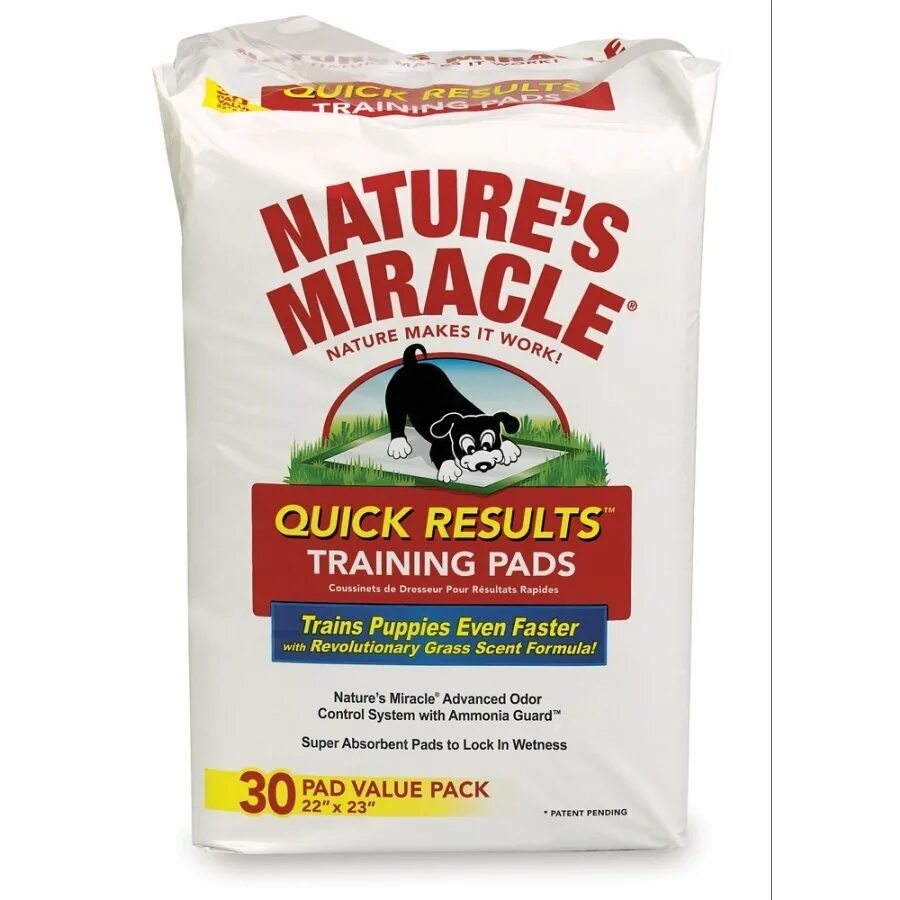 Quick result. Quick results. training pads.