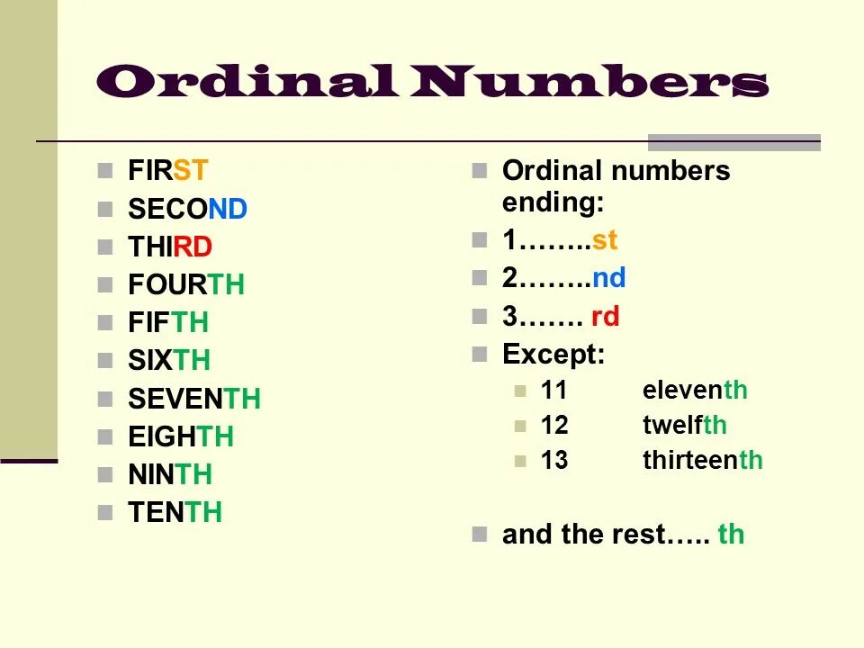 Latter перевод. First second third fourth Fifth sixth. 1 First 2 second 3 third. Правило first second third. Second числа.