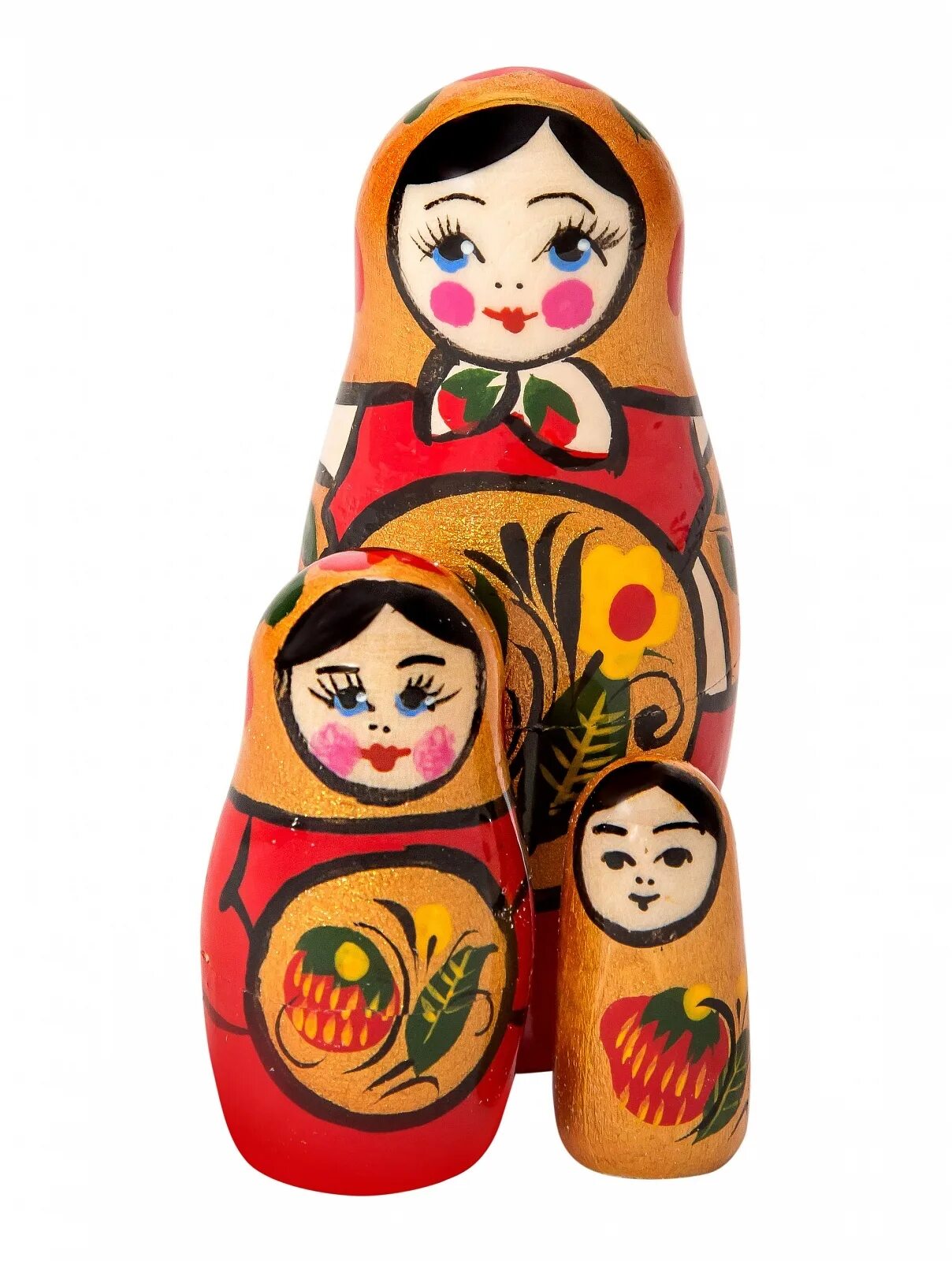 Матрешка аи. Хохломская роспись матрешка. традиционная хохломская матрешка. матрешка 3-х кукольная. матрешка роспись хохлома.