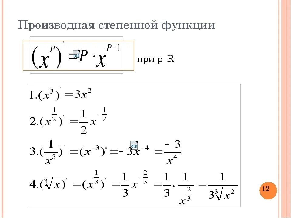 Степенная функция уравнение. Производная степенной функции формулы. Формула производной степенной функции. Формула производной сложной функции степень. Производная степенной функции.