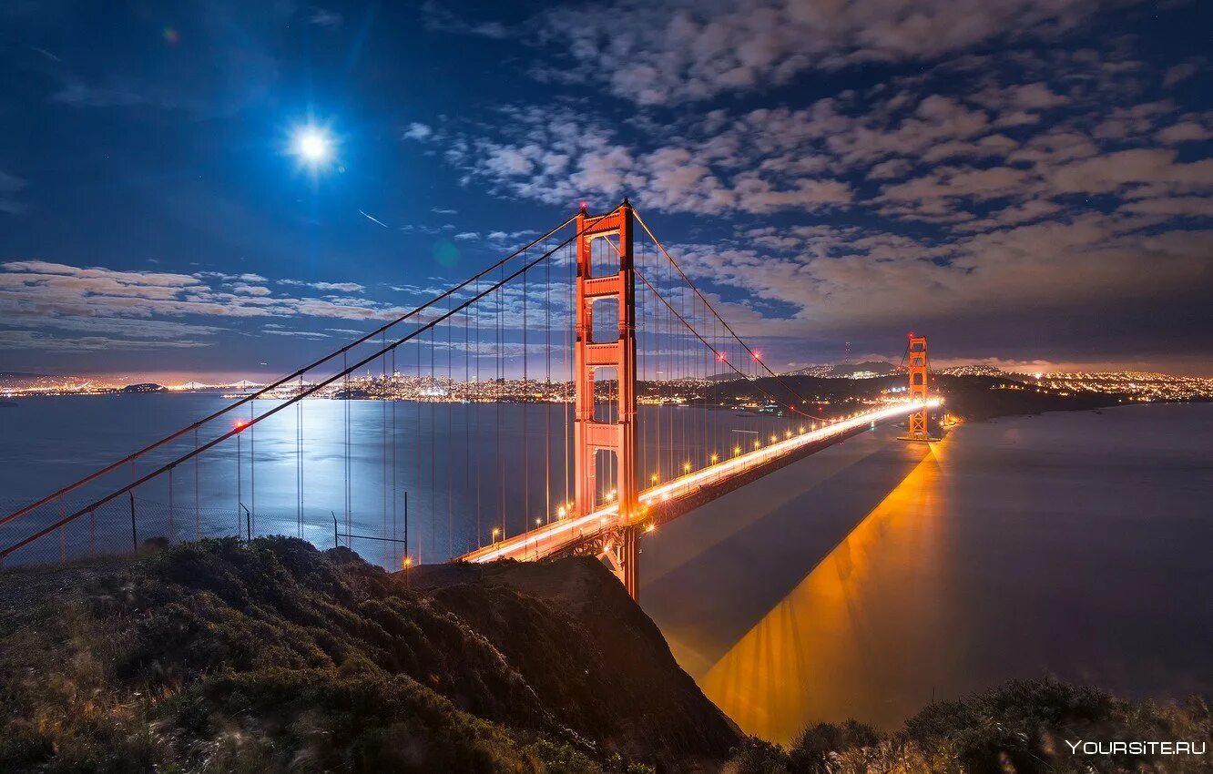 Американский мост. Мост золотые ворота в Сан-Франциско. Лос Анджелес мост золотые ворота. Мост Голден гейт Сан Франциско. Мост «золотые ворота», Сан-Франциско, Калифорния, США.