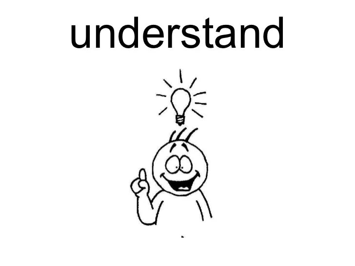 Включи understand. Understand рисунок. I understand. I don't understand картина. Understand картинка для детей.