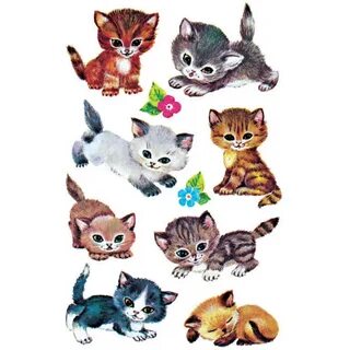 Наклейки котята