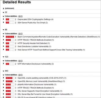 Detailed results