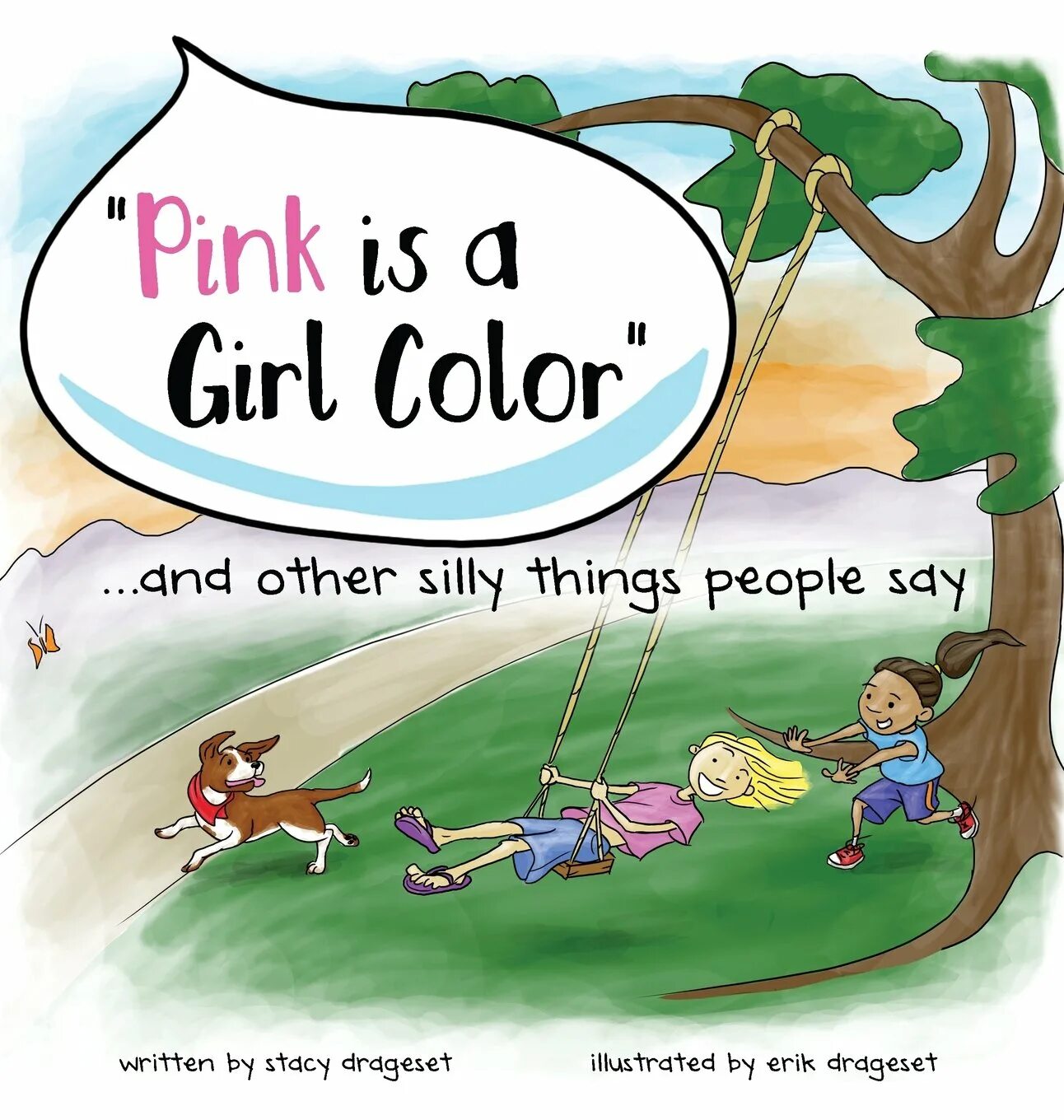 Silly things. Silly things picture. Раскрасить рисунок по описанию Color the Sky is Blue the girls Dress is Pink. Silly thing