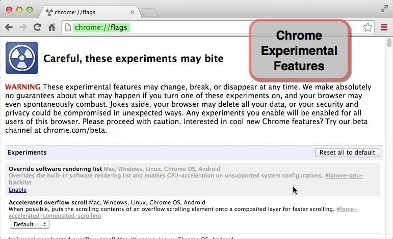 Chromium urls