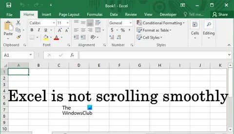 Excel скроллинг