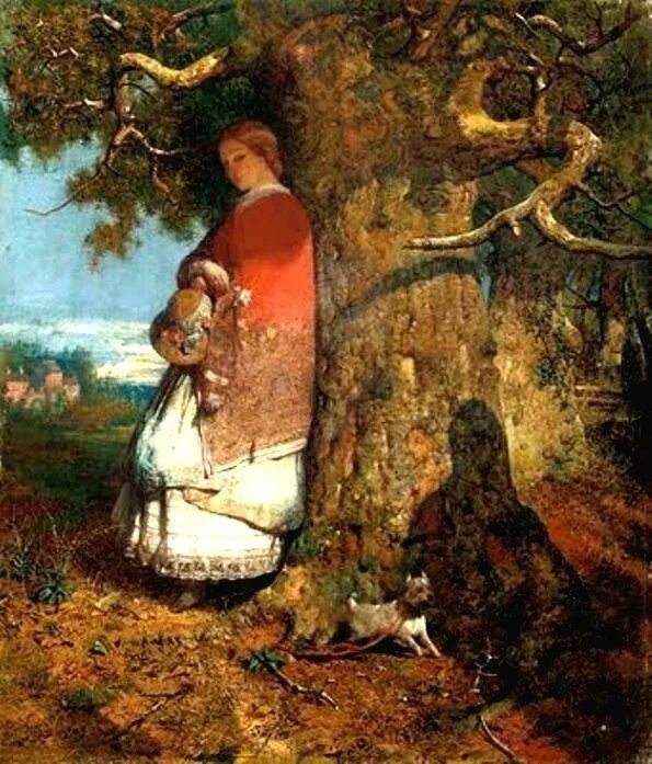 John tree. Джон ричи (john ritchie), 1858–1875. джон ричи художник. джон беклин. мхк человек в плаще стоит под деревом репродукция.