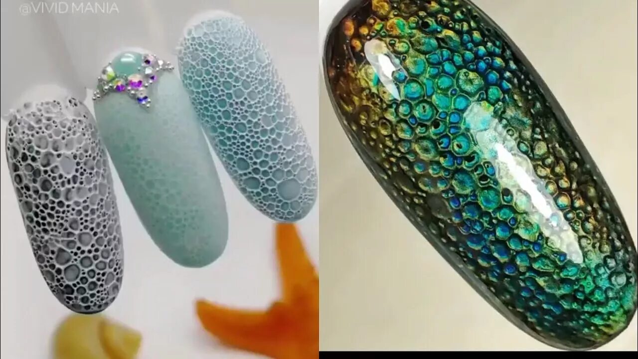 пена на ногтях пошагово. объемный маникюр пошагово. как сделать пену на ногтях. дизайн ногтей с пузырьками. мыльный дизайн ногтей.