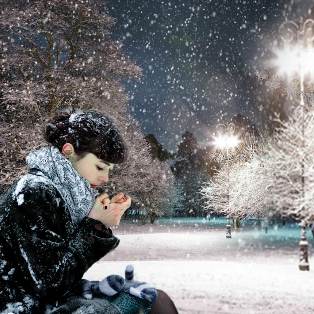 Зимняя романтика. Зима любовь. Снег любовь. Снегопад романтика. Падает снег любовь