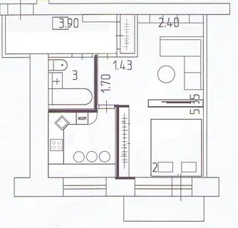 Перепланировка однокомнатной хрущевки 30 кв м