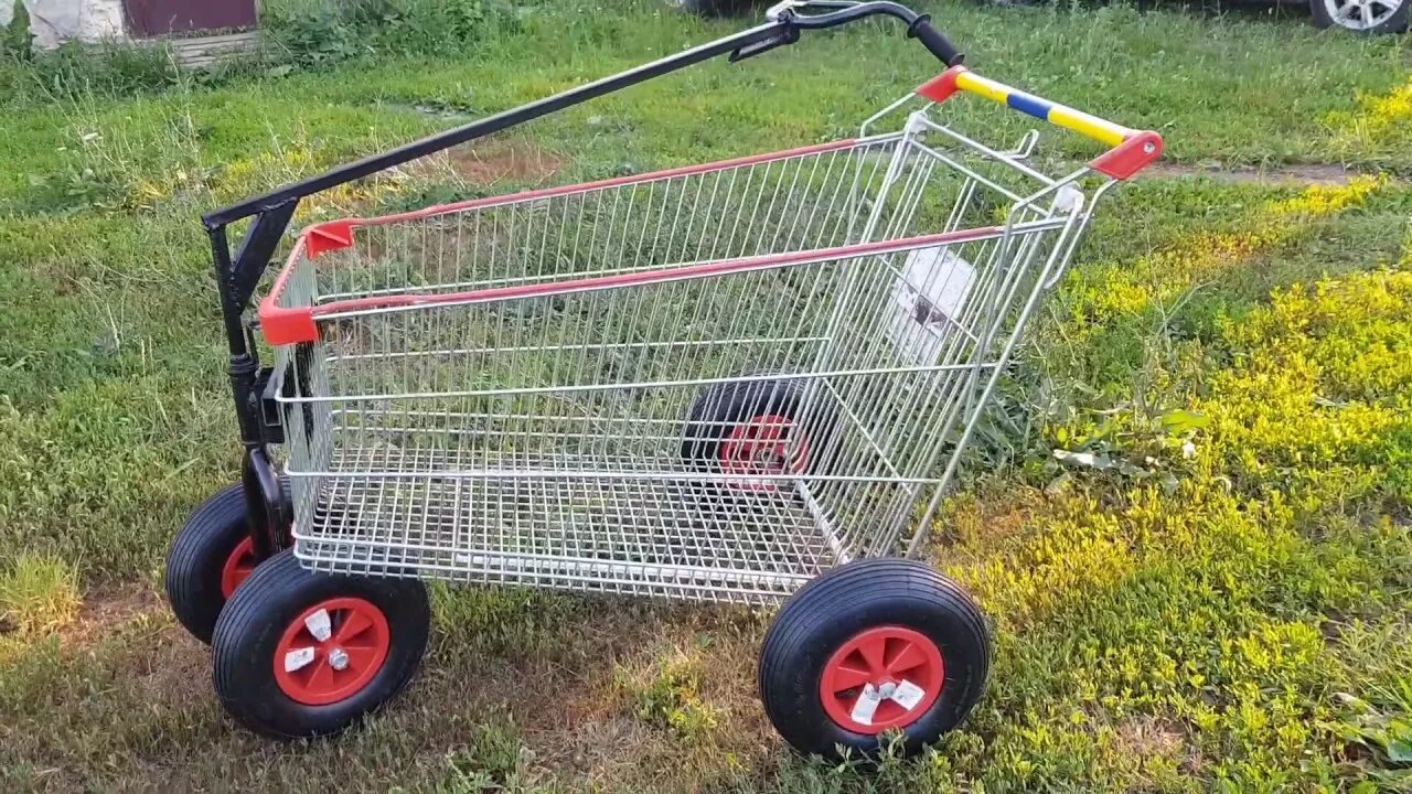 Что можно сделать из старой магазинной тележки