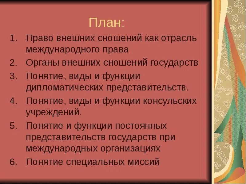 Право внешних сношений. Внешнее сношение в международном праве. Дипломатическое право и право внешних сношений. Право международного сношения