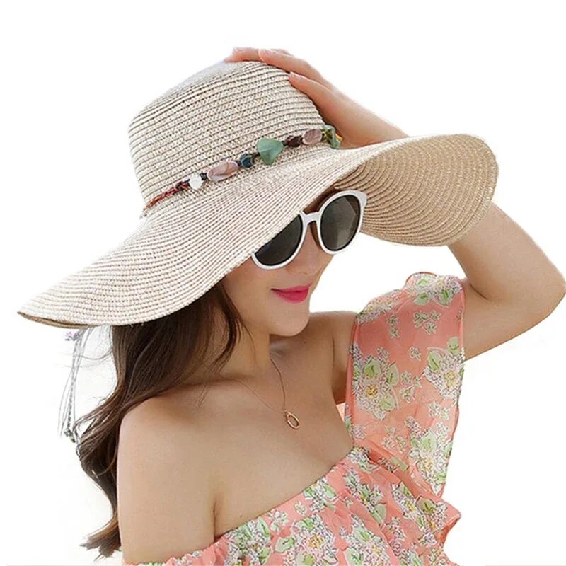 Пляжная шляпа. Шляпа женская. Летняя шляпа. Модные соломенные шляпы. Пляжная шляпа с полями