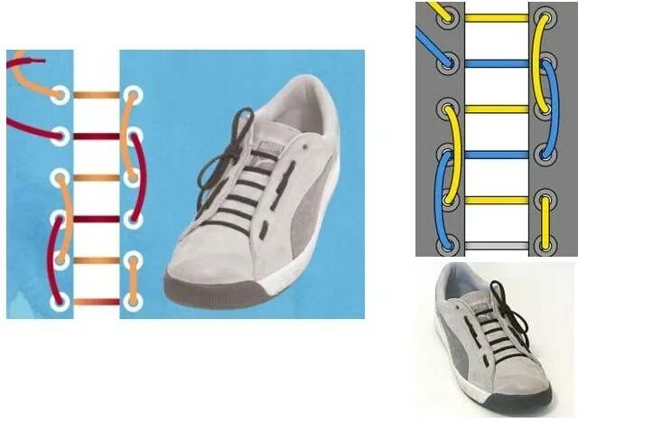 Типы шнурования шнурков на 5 дырок. Шнуровка кроссовок без завязывания 5 дырок. Типы шнурования шнурков на 6 дырок. Способы завязывания шнурков на кедах 6 дырок. Разные шнуровки