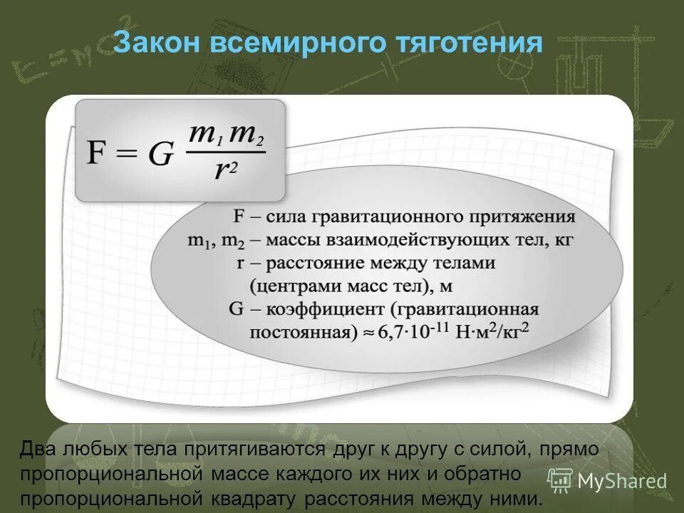 Как изменится сила тяготения между телами. Закон Всемирного тяготения. Закон Всемирного тяготения формула. Закон Всемирного тяготения любые два тела. Сила Всемирного тяготения формула.