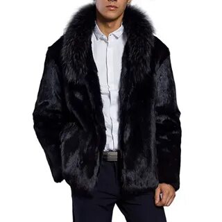 Модный бренд Для мужчин Искусственный мех кожаная куртка Пальто для будущих...