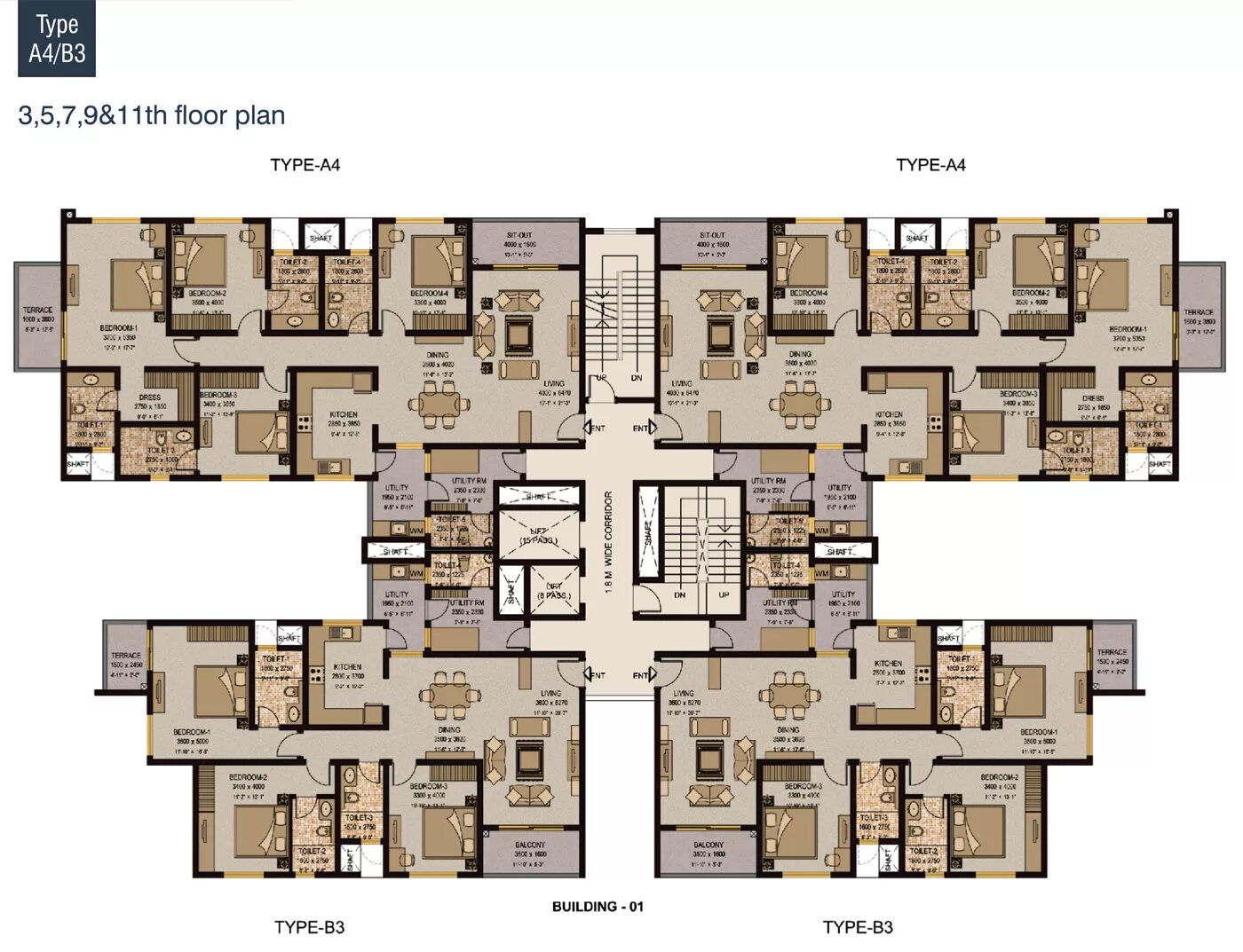 Apartment Floor Plan. Residential building Plan. Floor Plan of a residential building. Apartment Plan Plan. Planning for a building