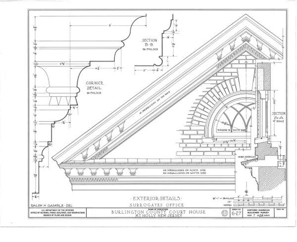 Section two. Foliage on Cornice Architecture.