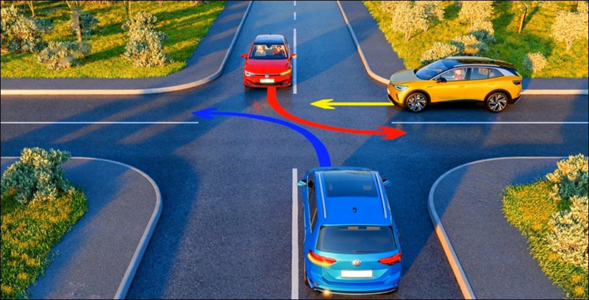 Движение в сложных дорожных ситуациях. Красный автомобиль проедет перекресток. Вопросы ПДД. ПДД синяя машина. Автомобиль это пдд