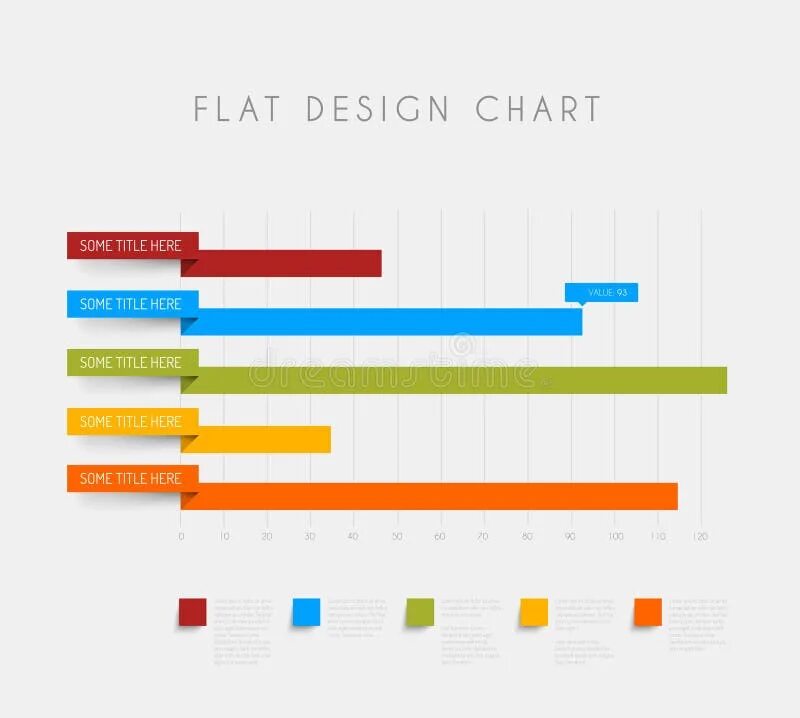 Графики Flat. График флэт. Плоский статистический график. Дизайн горизонтальных графиков
