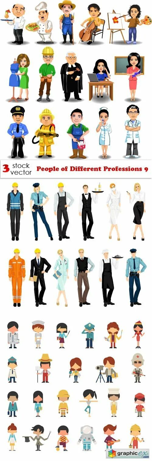 Different professions