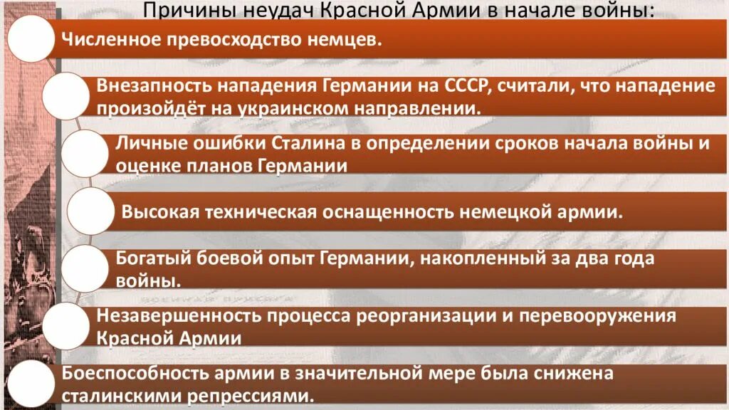 Причины неудач красной армии в начале войны. Причины поражения в начале войны. Причины неудач красной армии в начале ВОВ. Причины поражения красной армии в начале войны.