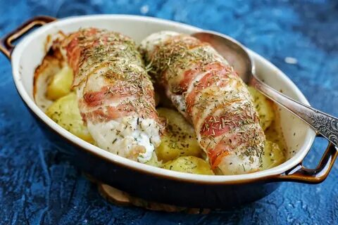 Курица с творожным сыром