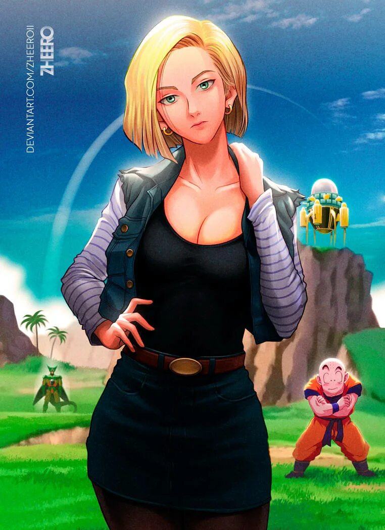 Андроид 18. Андроид 18 (лазурь). Android 18 Bikini. Андроид 18 взрослая