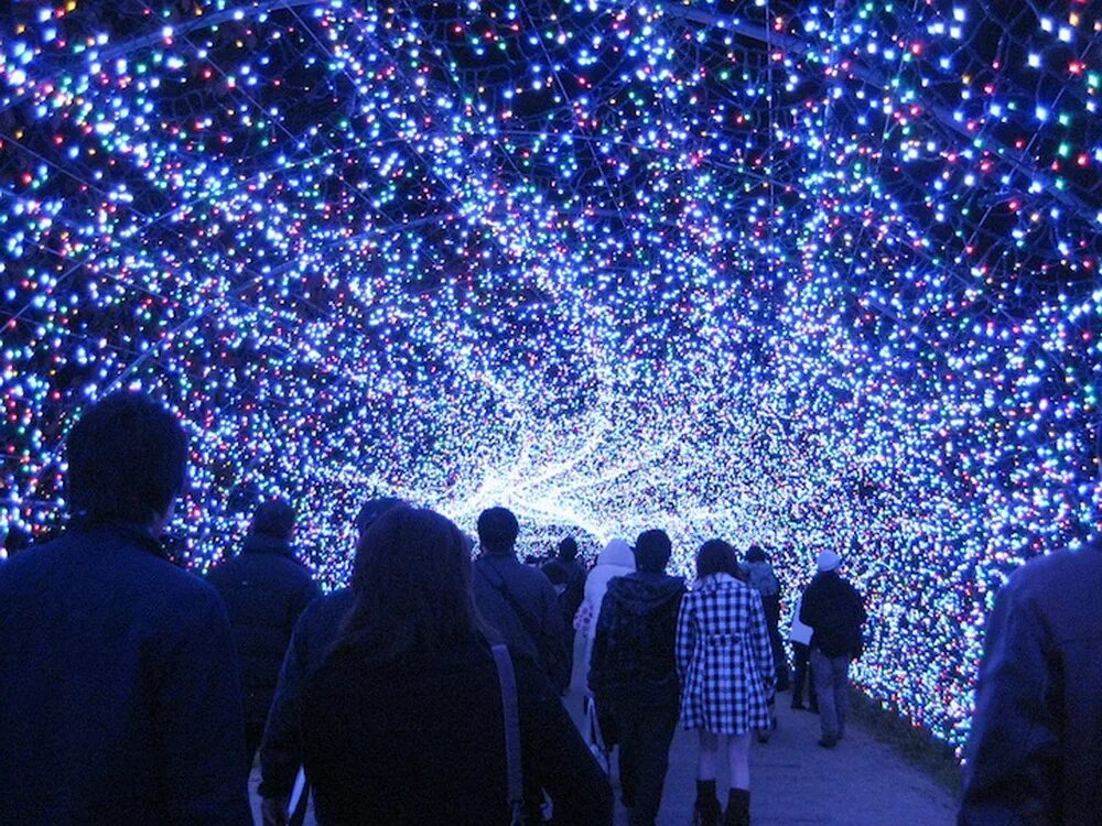 Фестиваль света в Японии Кувана. Фестиваль света в Японии Кувана туннель. Набано но Сато. Зимний фестиваль света в Японии.