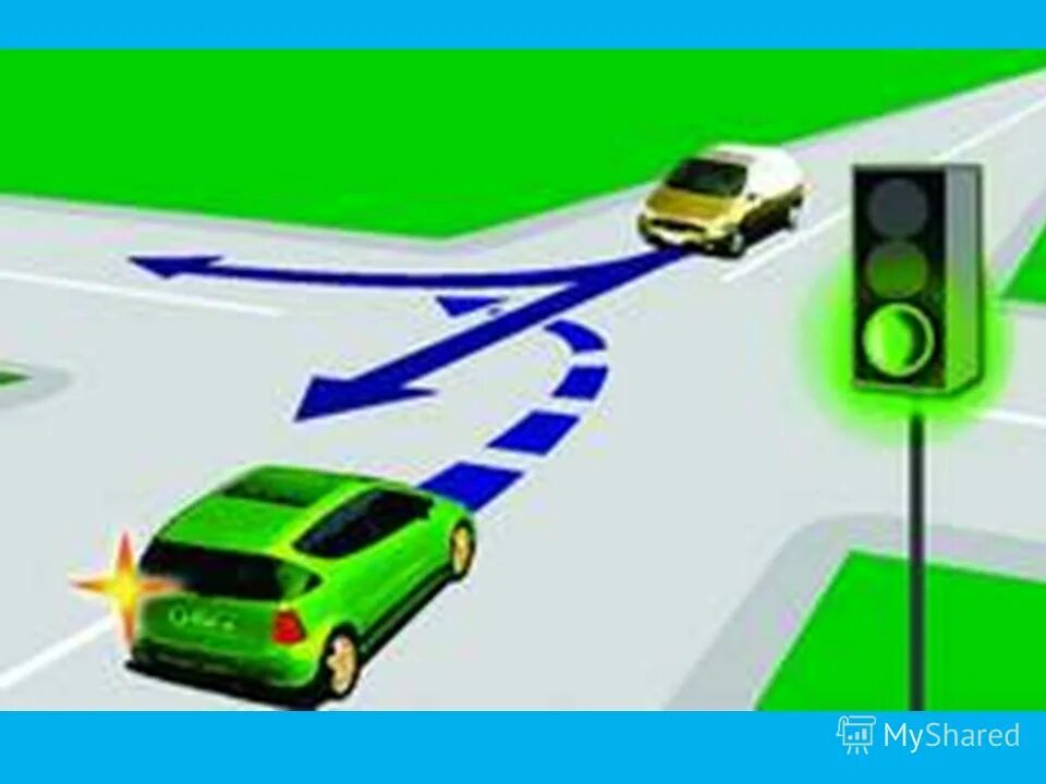 Светофор на встречной полосе на перекрестке. Регулируемый перекресток поворот налево. Проезд регулируемых перекрестков поворот налево. Автомобиль на перекрестке регулируемом. Поворот налево на перекрестке со светофором.